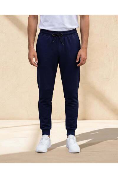 REDTAG بنطال رياضي رجالي باللون الكحلي