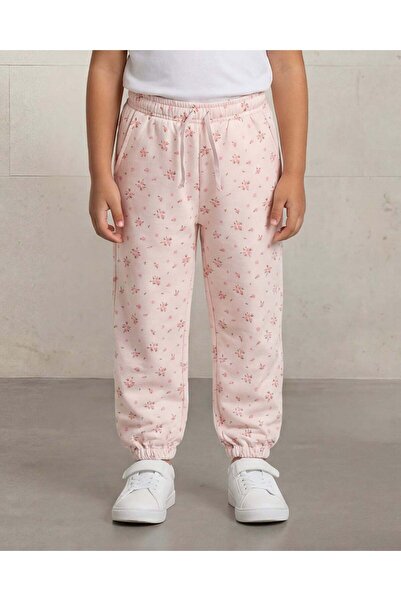 REDTAG بنطلون رياضي للبنات باللون الوردي بنقشة كاملة