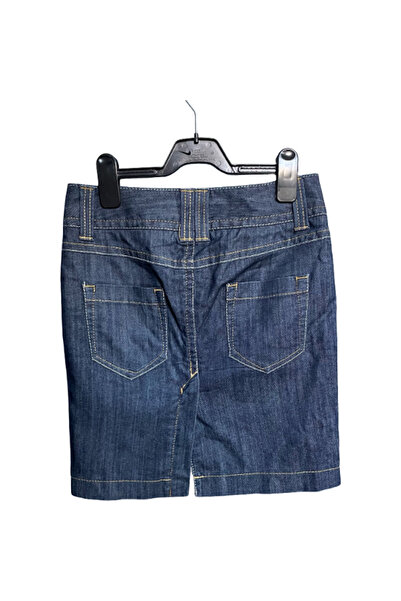 OEM United Colors of Benetton Midi Skirt - Cotton, Casual Elegant Style - Nav...