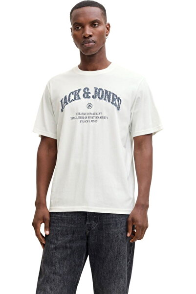 Jack & Jones Tricou grafic JACK & JONES Denver - 12291213-Cloud Dancer