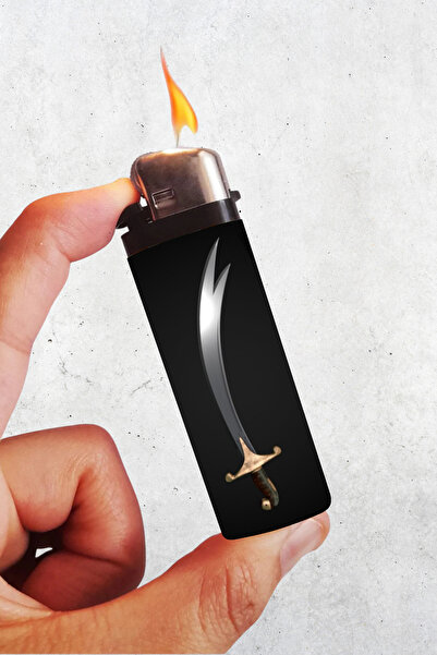 Huggy Craft Zülfikar Kılıç Temalı Klasik Çakmak, Tekrar Doldurulabilir