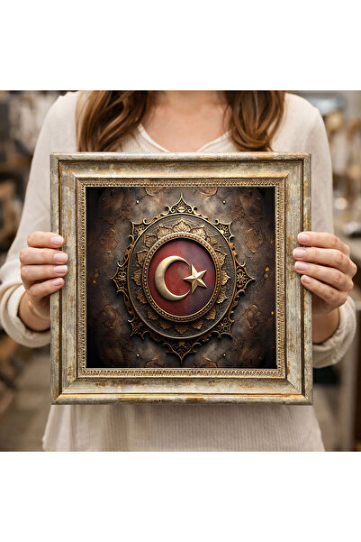 woodsia Decorative Framed Square Painting Dk0278