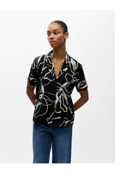 Object T-Shirt Bedrucktes Reverskragen