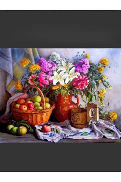 Hobiline Hı Stone 5d Elmas Boncuk Taş Işleme Mozaik Goblen Kit 50x65 Cm Meyve...