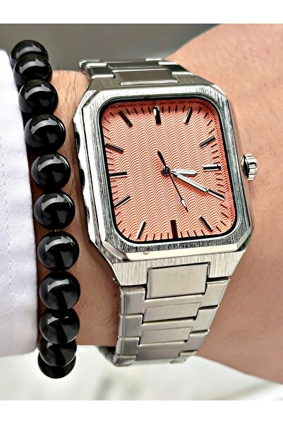 Tisaati Special Luxury Series Premium Rectangular Design Metal Cord Men's Wri...