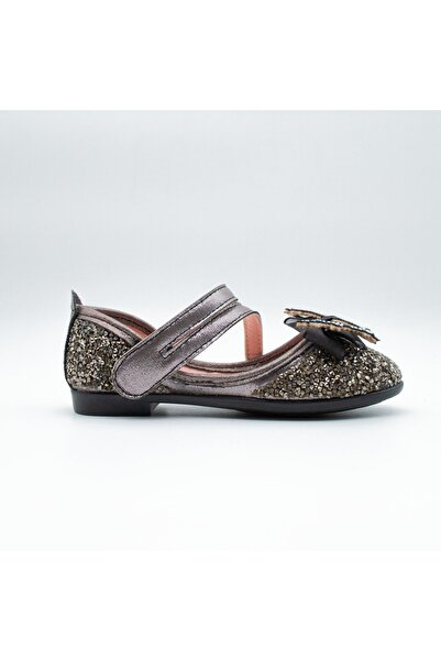 Sy Store Kız Çocuk Taş ve Fiyonk Detaylı Işıltılı Babet