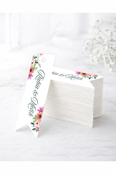 Matbaagraf Etichetă pentru promisiune, logodnă, nuntă, henna - 100 bucăți KT3