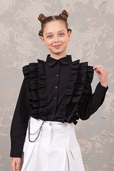 DMB BOYS & GIRLS Mow Kids Ruffle Detailed Girls' Shirt