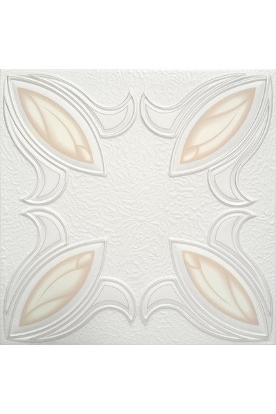 regata Placă decorativă 3D pentru tavan fals, culoarea Tulip, bej, 50x50x0.4c...
