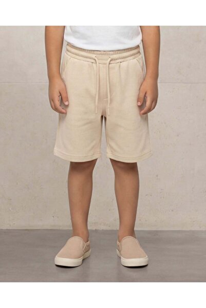 REDTAG Boys Beige Printed Shorts