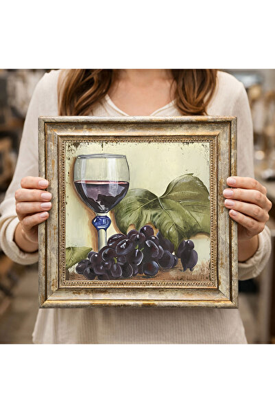 woodsia Decorative Framed Square Painting Dc0226