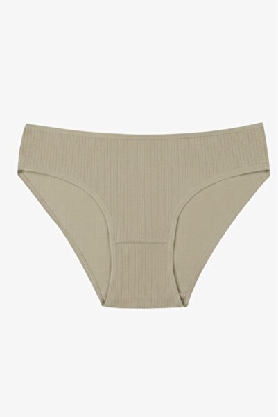 ECNT Women's 1-Piece Ribbed Cotton Bikini Panties