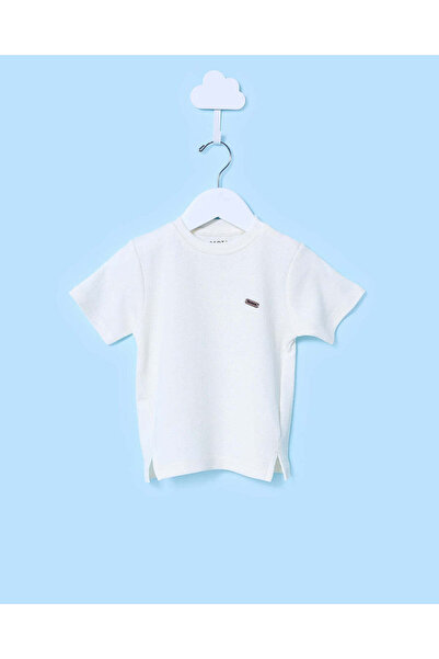 REDTAG تيشيرت أبيض بأكمام منسدلة للأطفال الرضع