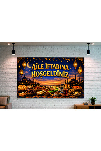 NEON Dijital Baskı Merkezi Family Iftar Tarpaulin - 100X200 cm - Tarpaulin - ...