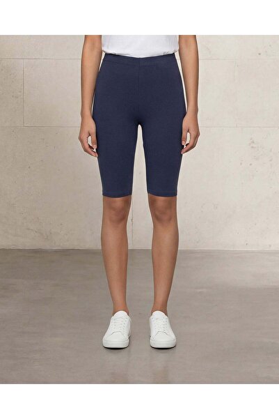 REDTAG Women Navy Biker Shorts