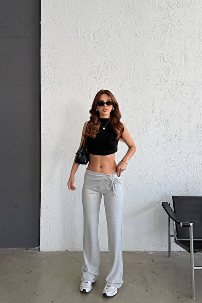 Sorridi Beli Büzgülü İspanyol Paça Tayt Pantolon