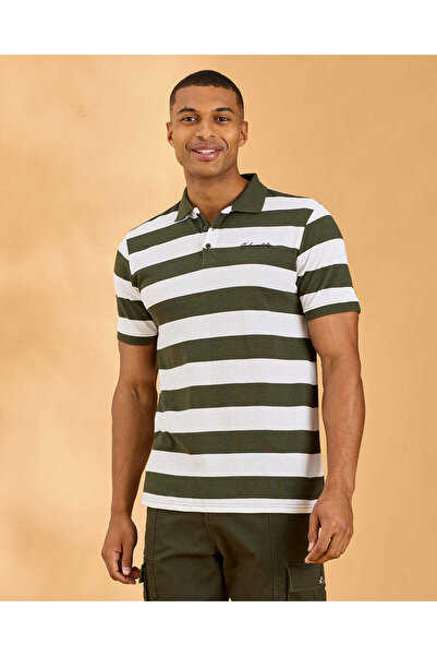 REDTAG Men White Jacquard Polo Shirt