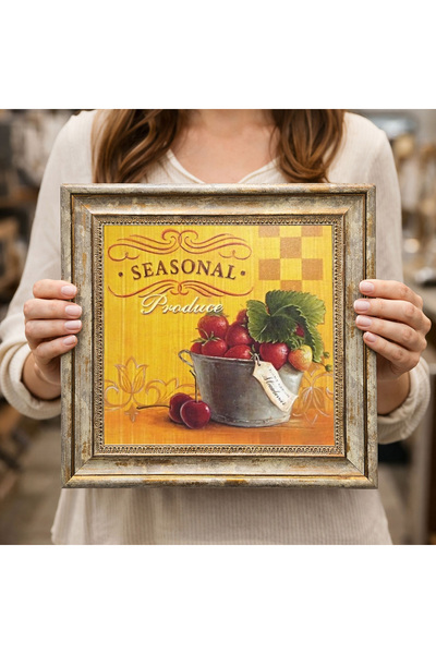 woodsia Decorative Framed Square Painting Dc0247