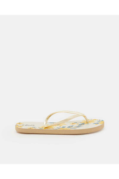 REDTAG شباشب نسائية صفراء مزهرة