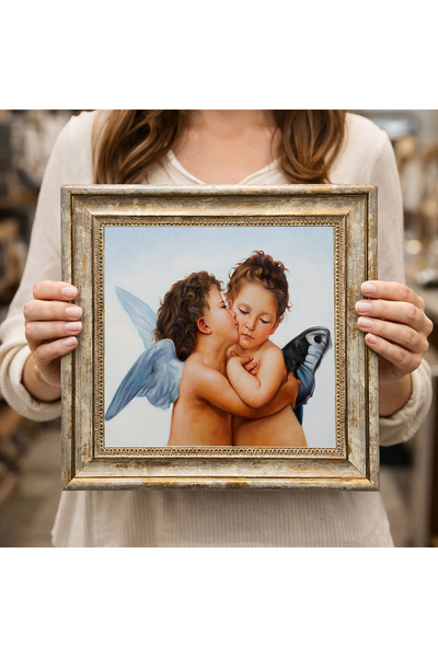 woodsia Διακοσμητικός Τετράγωνος Πίνακας με Κορνίζα DC0244