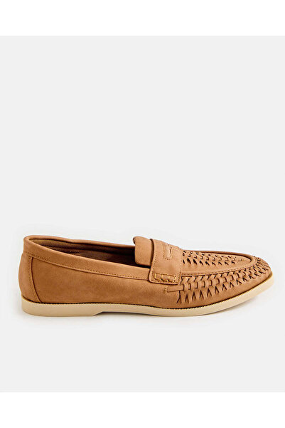 REDTAG Men Brown Woven Loafers