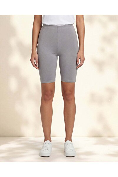 REDTAG شورت رياضي رمادي للنساء لركوب الدراجات