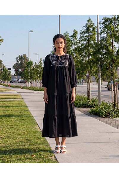 REDTAG Women Black Printed Dress