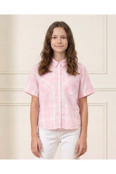 REDTAG بلوزة كاجوال مطبوع باللون الوردي للفتيات الكبيرات