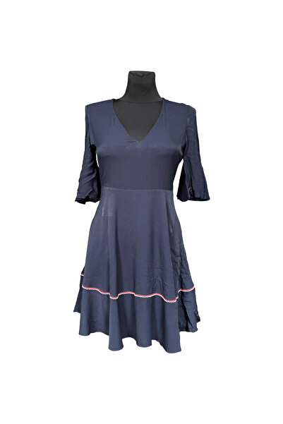 OEM Rochie - 100% Viscoză, Stilată și Aerisită - Bleumarin, Mărimea 36