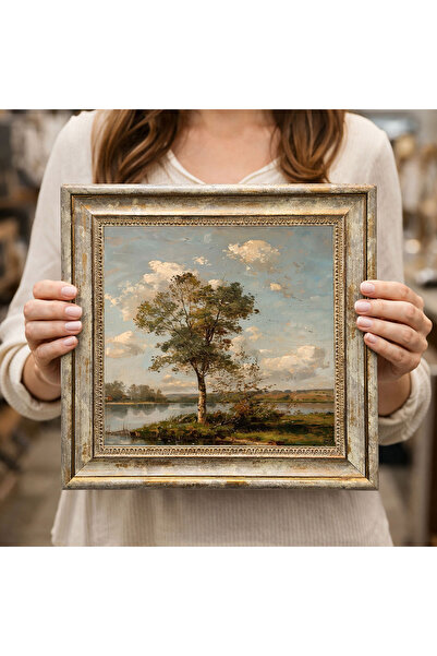 woodsia Decorative Framed Square Painting Dc0206