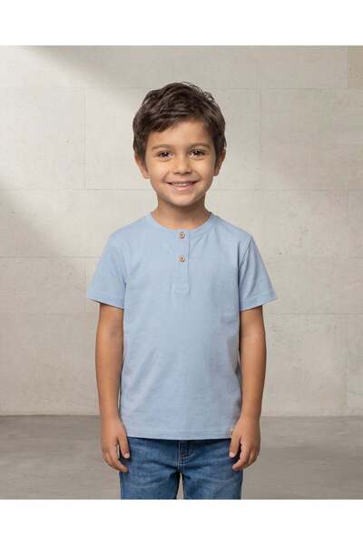 REDTAG Boys Blue Printed T-Shirt Pack of 2