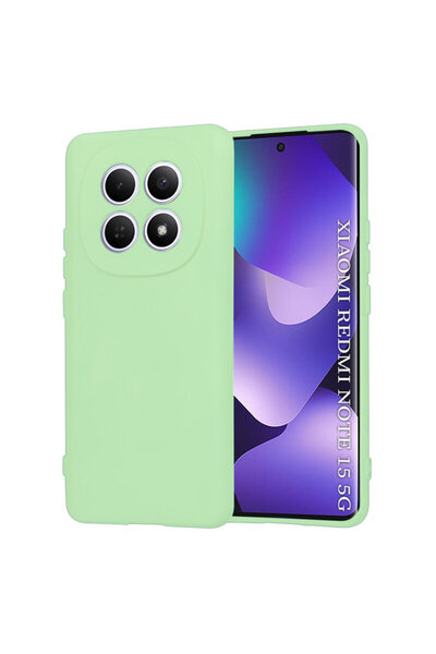 Techsuit Θήκη σιλικόνης για Xiaomi Redmi Note 15 5G SoftFlex, ανοιχτό πράσινο