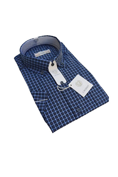 Nacar EN BABA YAKALI CEPLİ KISA KOL GÖMLEK