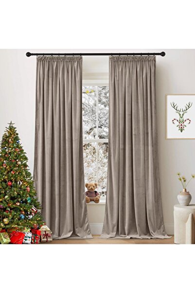 OEM PONY DANCE Blackout Curtains - Set of 2 Pieces, Velvet, Thermal Insulated...