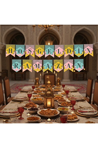 TTT Ramadan Colorful Banner Ornament - Welcome Ramadan