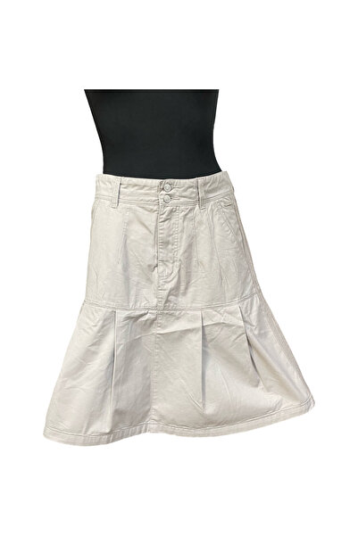 OEM Fustă Midi REDGREEN, 100% Bumbac, Aerisită și Elegantă, Alb, Mărimea 38