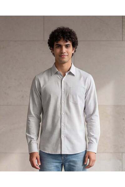 REDTAG Men Blue Solid Formal Shirt