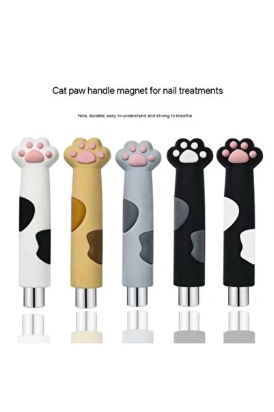 GIRLS CORNER Magnet unghii laba pisicii, negru