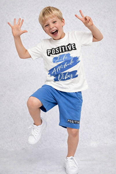 CiciTime Çocuk Modası Set de vară pentru băieți cu imprimeu pozitiv, cu panta...