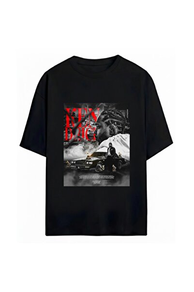 SVART WEAR Унисекс голяма тениска с принт Kendrick Lamar