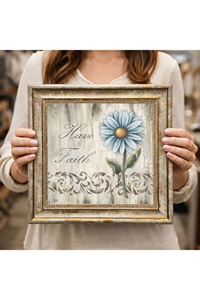 woodsia Decorative Framed Square Painting Dk0269