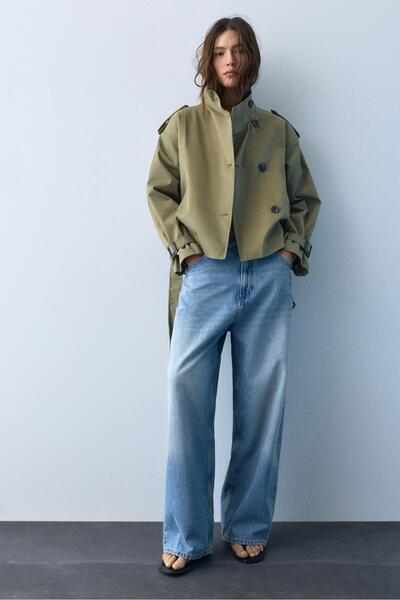 Pull & Bear Kısa trençkot