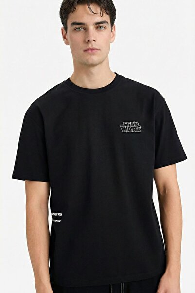 DeFacto Erkek T-shirt F8140AX/BK81 BLACK