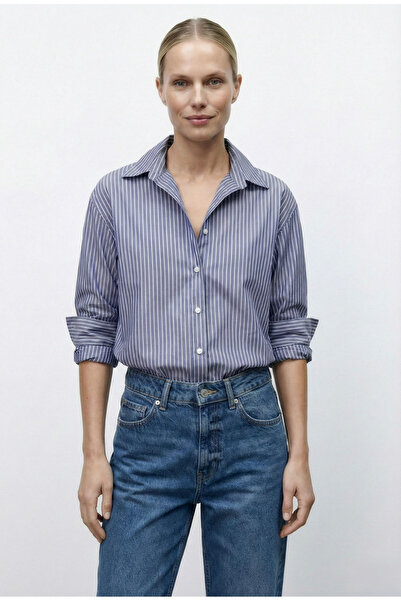 jöns since 1997 Women's Striped Cotton Seasonal Poplin Shirt