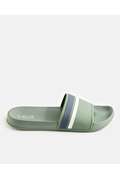 REDTAG Men Mint Striped Slides