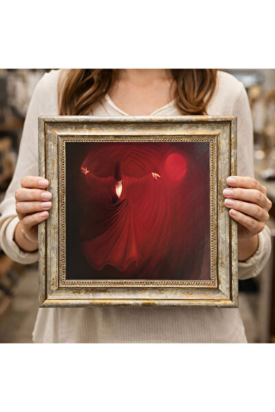 woodsia Decorative Framed Square Painting Dc0212