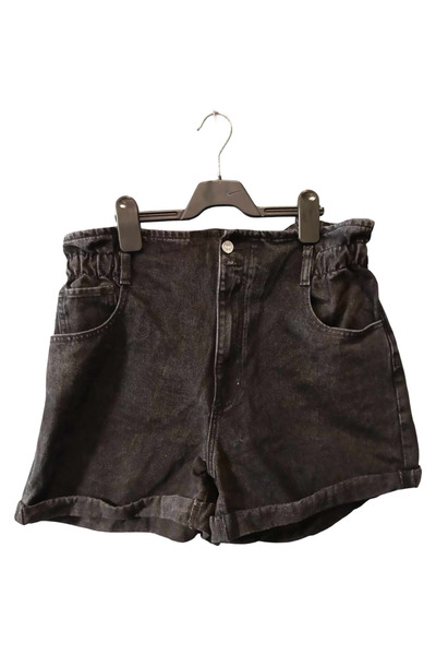 OEM MNG Women's Shorts - 100% Cotton , Relaxed Waist, Casual Sport - Black, XXL