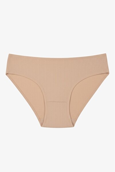 ECNT Women's 1-Piece Ribbed Cotton Bikini Panties