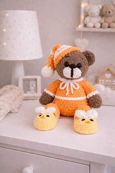 CiselToys Uyku&Oyun Arkadaşı Amigurimi Pembe Ayıcık