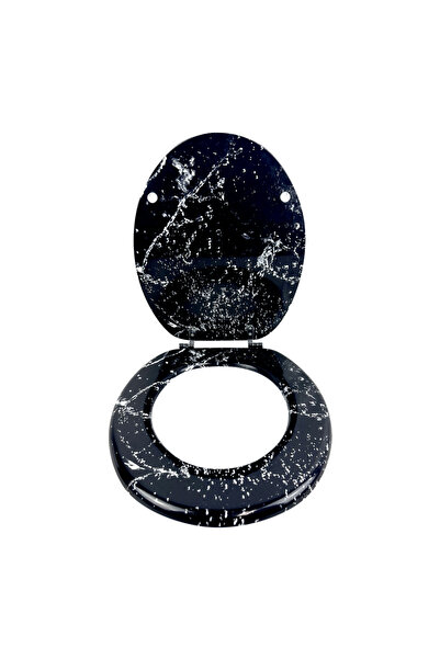 regata Husă de toaletă din MDF cu imprimeu Galaxy, decor pe 3 fețe, închidere...